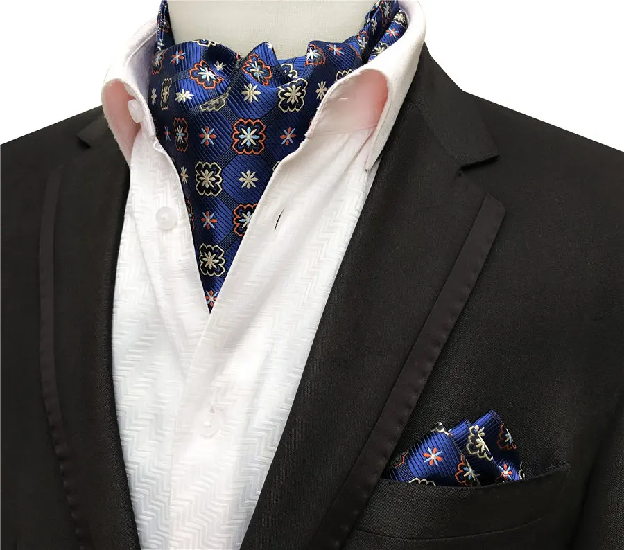 Модные Для мужчин шейный платок Pocket Square Set Высокое качество тканые модников комплекты чтобы соответствовать костюмы