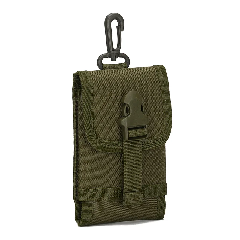 Открытый спортивный комплект Сумка MOLLE тактическая для военного телефона в стиле милитари сумка аксессуары карманы походный охотничий ремень Чехол - Цвет: Армейский зеленый
