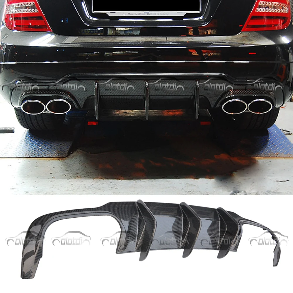 A Style Car Styling Carbon Fiber Rear Lip Bumper Splitter Diffuser For