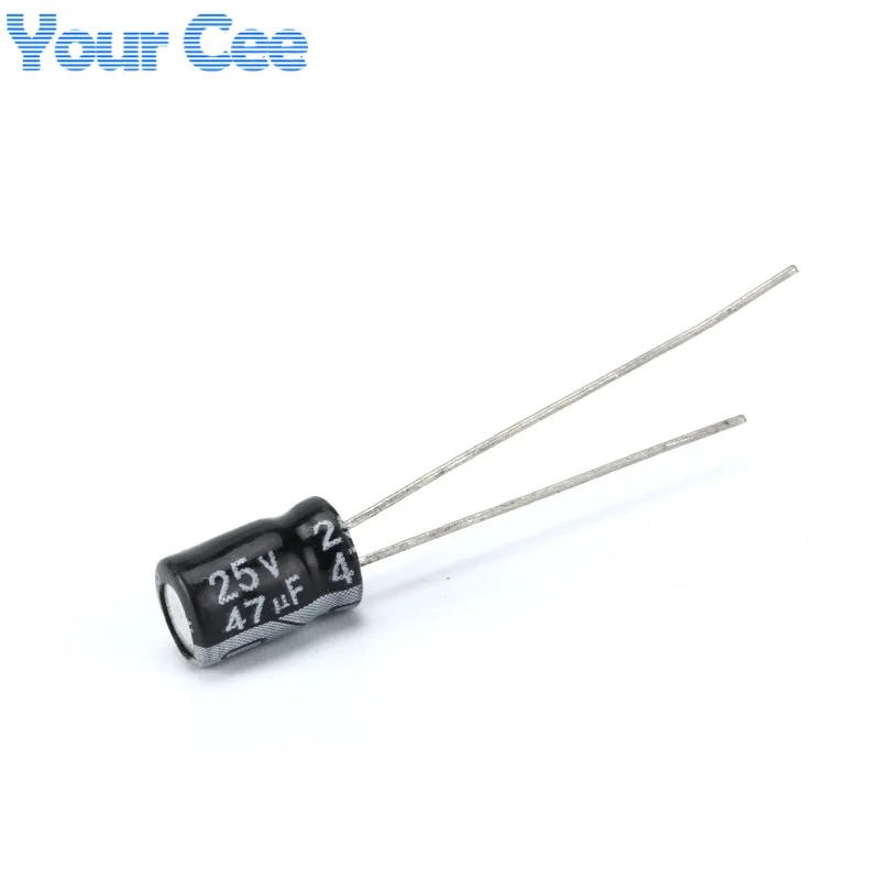 50 pcs Electrolytic Capacitors 25V 47UF 5X7MM Aluminum Electrolytic Capacitor