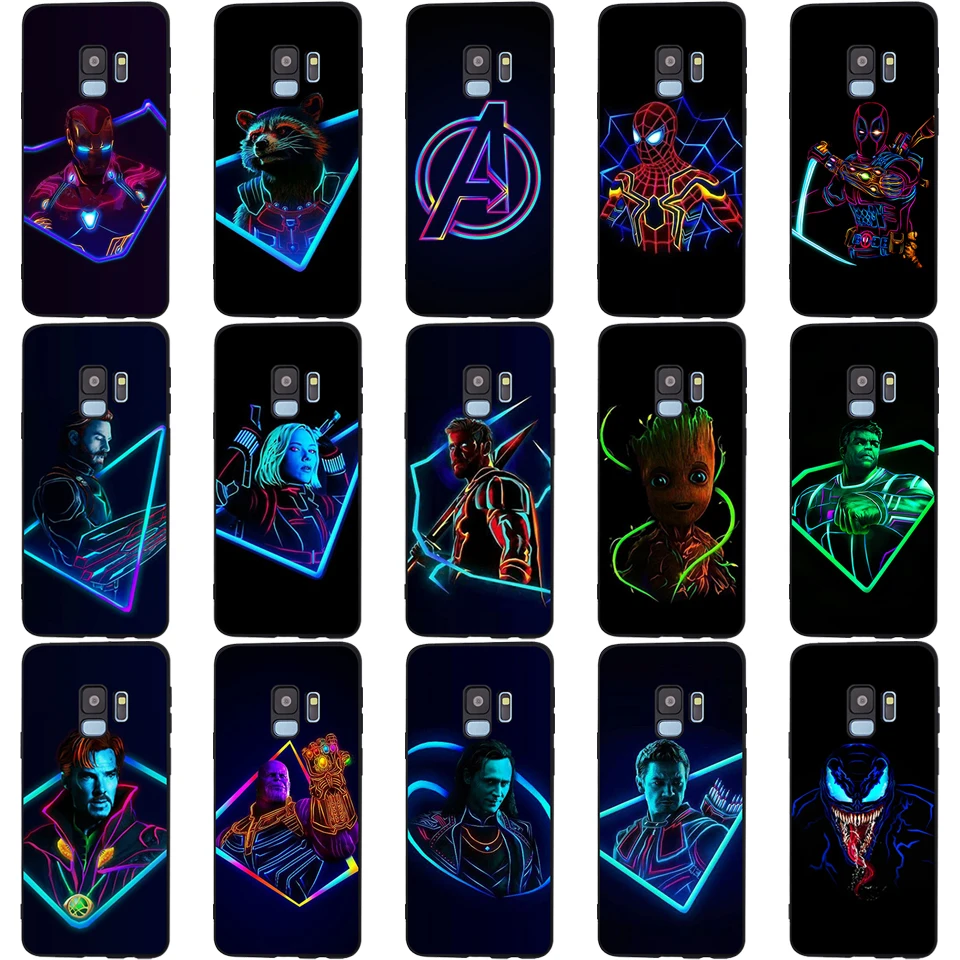 Чехол для Samsung Galaxy s9 S6 S7 S8 S10 Lite J5 J7 2017 J4 J6 J8 Plus Marvel Мстители Герои Железный человек