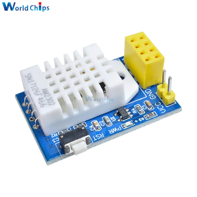 Беспроводной Wifi ESP8266 ESP-01 ESP-01S DHT11 DHT22 AM2302 Цифровой Датчик температуры и влажности Модуль Замена SHT11 для Arduino Лидер продаж - Цвет: ESP8266 AM2302