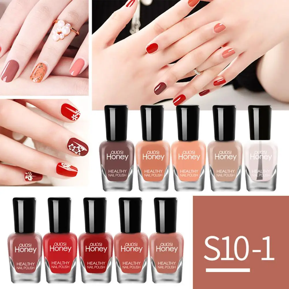 

10Pcs Quick Drying Liquid Nail Polish Peel Off Semi Permanent Varnish Decor Long Lasting Nail Drawing Practice