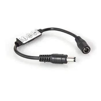 

Mini remoto Dimmer control del regulador de 12A 12V 24V de LED Tiras controlador monocromatico negro