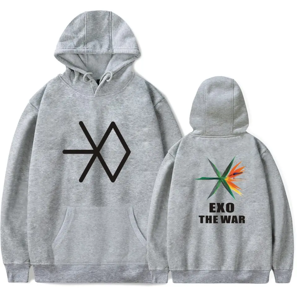 LUCKYFRIDAYF женские EXO новые альбом войны толстовки мужские корейские популярные