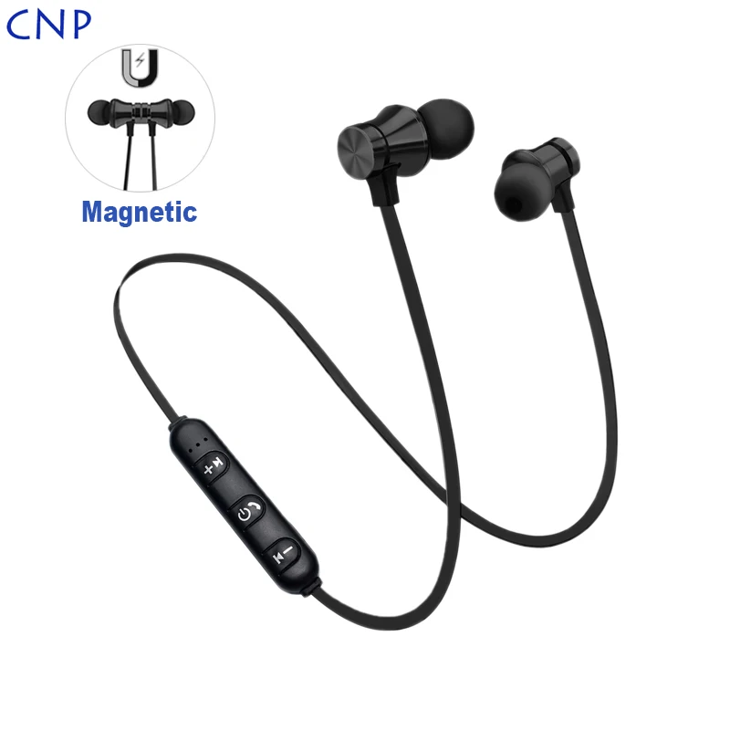 CNP наушники Bluetooth беспроводные спортивный нашейный Магнитный гарнитура с mi c для