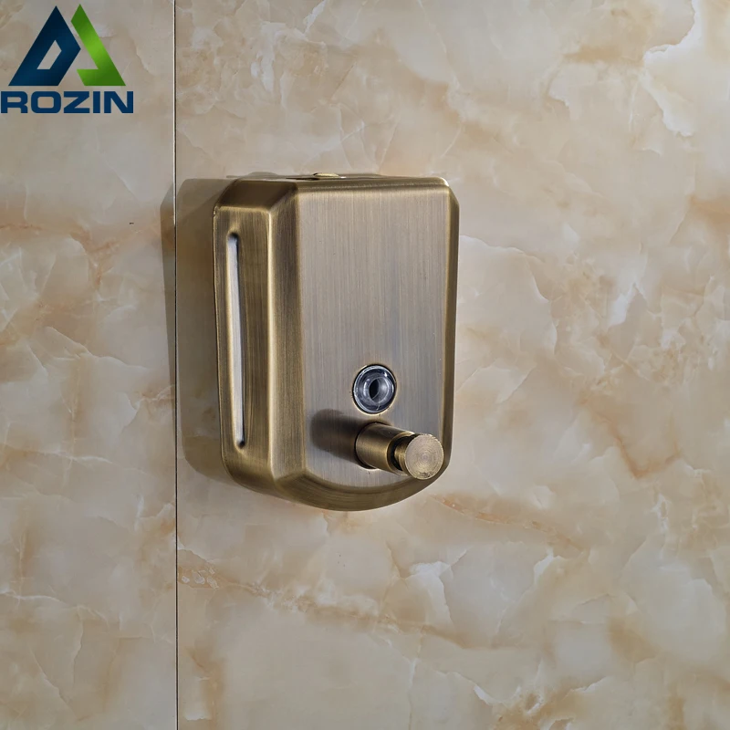 

Wall Mounted Antique Bronze Bathroom Soap Dispenser Liquid Soap & Shampoo Box 800ML