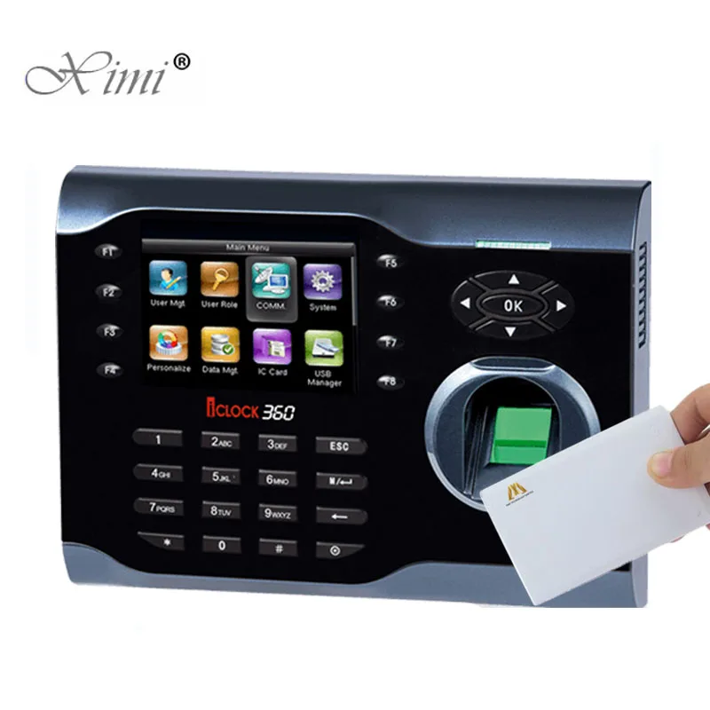

ZK ICLOCK360 TCP/IP Biometric Fingerprint Time Attendance With 13.56MHZ IC MF Card Reader Fingerprint Time Recorder Time Clock