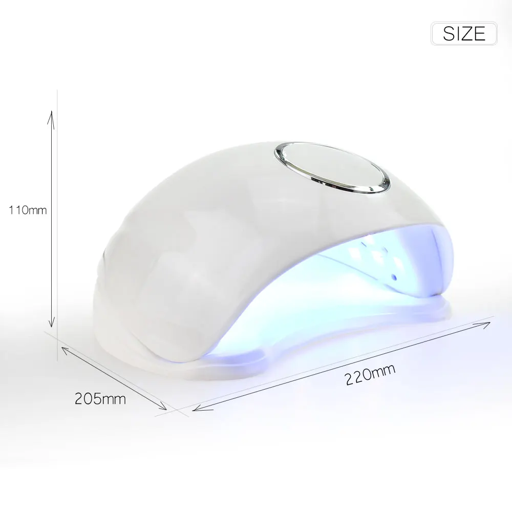 48 Вт УФ светодиодный светильник для ногтей Smart sensor 24 светодиодный s Сушилка для ногтей для всех гелей лак с 10 s/30 s/60 s Кнопка идеальное решение для большого пальца