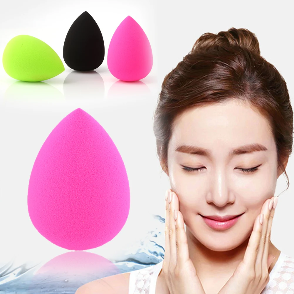 

3Pcs/Lot Water Drop Makeup Sponge Puff Foundation Sponge Cosmetic Powder Puff Smooth For Make up Brush Tools For Make up Props