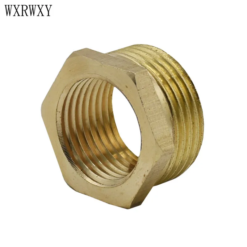 Wxrwxy Латунь Мужской 3/4 "до 1/2" Женский снижение резьбовое Медь из металла с резьбой шланг разъем ремонт суставов 10 шт