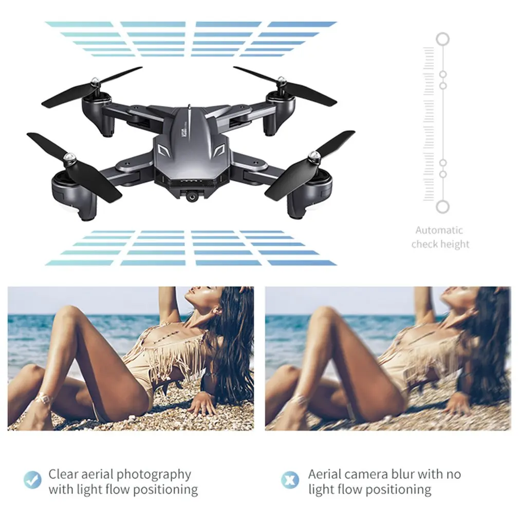 XS816 WiFi FPV RC Дрон 4 K/720 P камера оптический поток умный самолет складной селфи VS XS809S