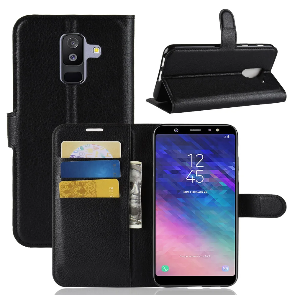 J8 Plus Case for Samsung Galaxy J8+ Cases Wallet Card Stent Book Style Flip Leather Protect Cover black J805 SM J805G J8Plus J8 Plus Case for Samsung Galaxy J8+ Cases Wallet Card Stent Book Style Flip Leather Protect Cover black J805 SM J805G J8Plus