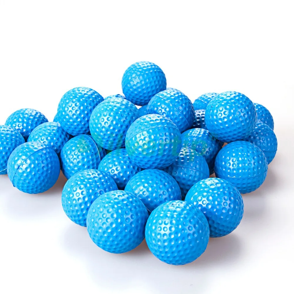 Free Shipping New 30 Pack Blue PU Foam Golf Ball Sponge Pet Balls