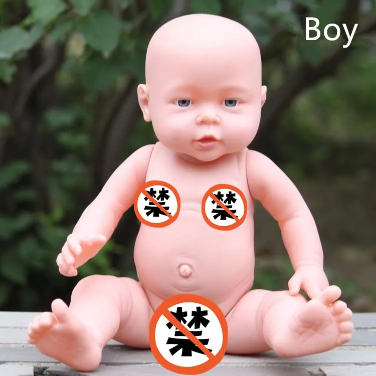 boy 41 см детская кукла-Реборн, мягкая виниловая силиконовая Реалистичная звуковая смешка, детская игрушка для новорожденных мальчиков и девочек, подарок на день рождения - Цвет: boy