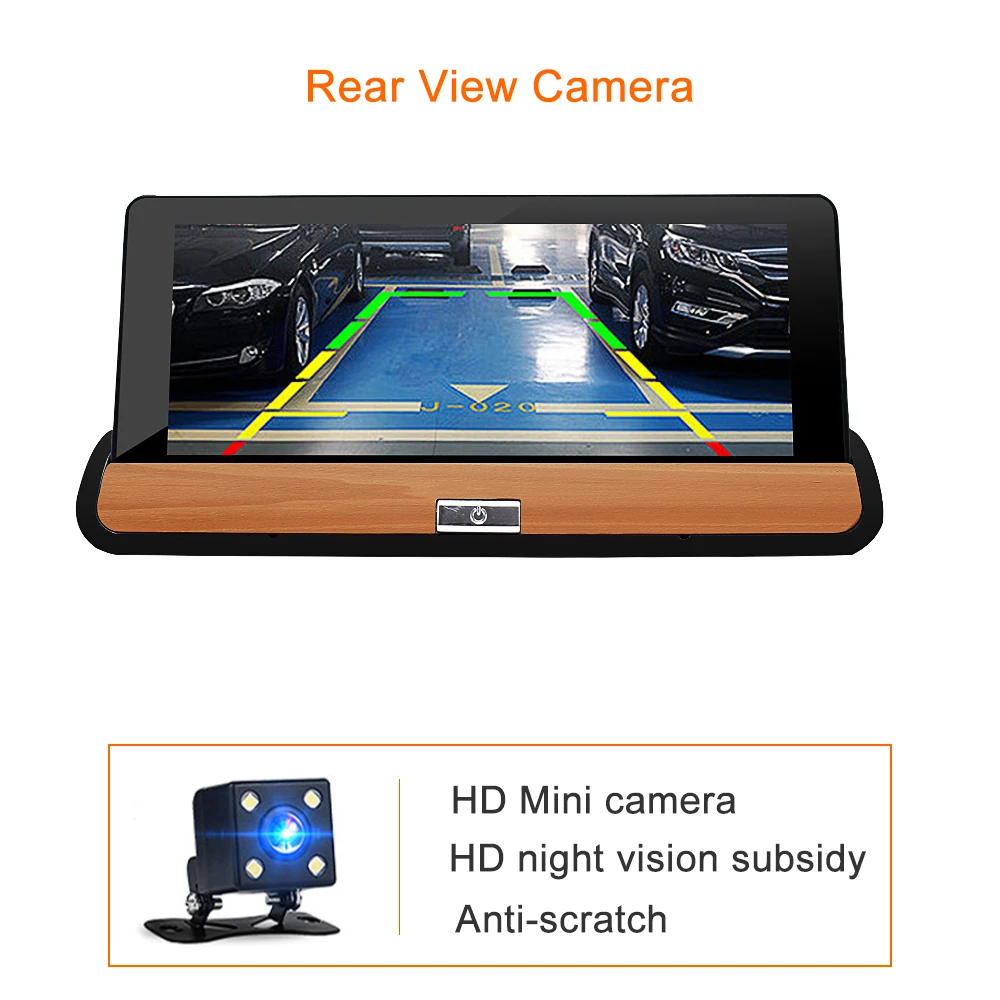 Bluavido 7 дюймов 4G dash cam FHD 1080P android DVR gps навигация ADAS Автомобильная камера видео Регистратор поддерживает Wi-Fi приложение удаленный монитор