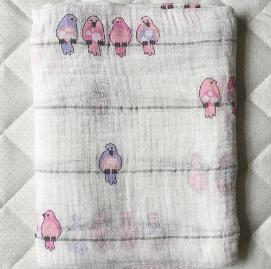 custom printed muslin blanket