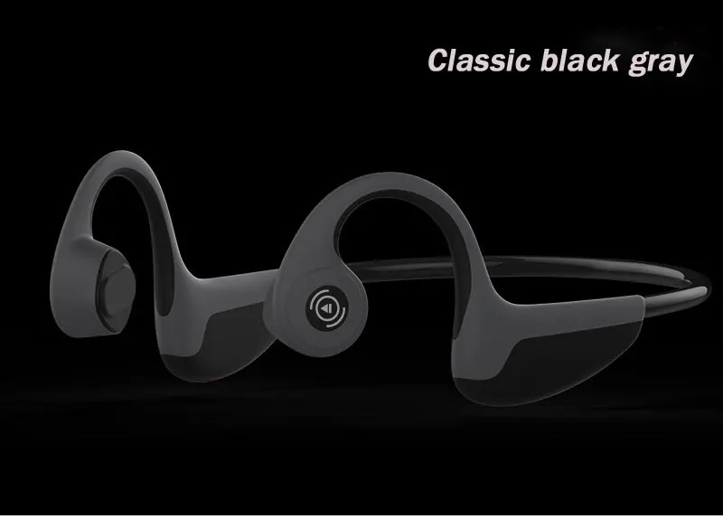 ER-Z8-gray HAOBA Bluetooth Гарнитура костной проводимости Беспроводные спортивные стерео музыкальные наушники - Цвет: ER-Z8-gray