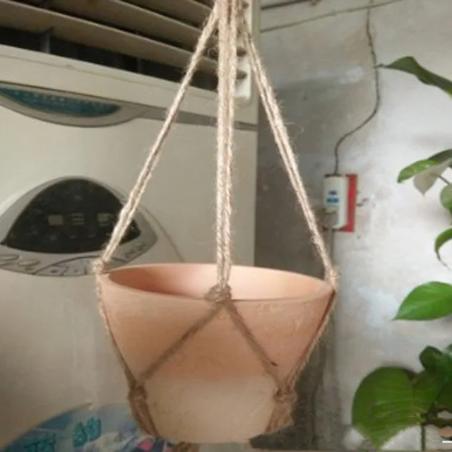 Hanging Macrame Plant Hanger Planter Holder Basket For Flower Pots Indoor Outdoor Garden Decoration