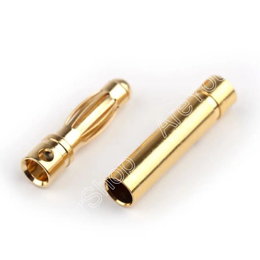 4mm Banana Plug Jack Pin Bullet Connector Copper For RC