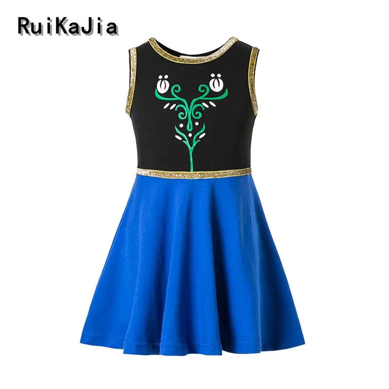 Girls Clothing Snow White Princess Dress Belle Moana Girls Dress Kids Family Clothing Mermaid girls clothing set