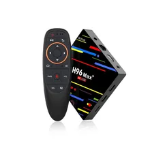 H96max+ TV Box Android 8.1 Quad Core 4+32G 4K WiFi 1080P Network Set Top Box Support HDMI USB TF IR Remote Smart TV Box