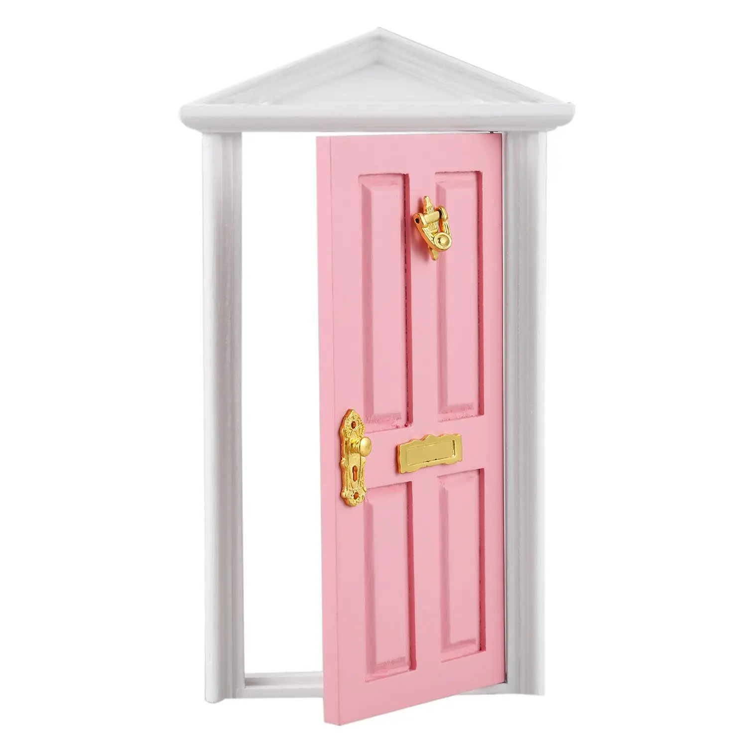 Miniature Doll Houses Games Toys Wooden Door with Hardwarein Dolls