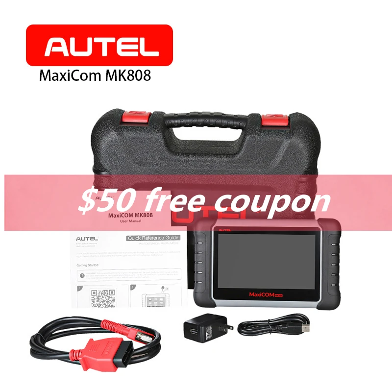 AUTEL MaxiCOM MK808 OBD2 автомобильный диагностический инструмент сканер автомобильный IMMO EPB SAS BMS TPMS DPF Wifi код ридер MX808 автомобильные аксессуары