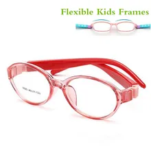 Гнущийся круглый светильник детские очки рамы дети рамки очки гибкие TR резиновая оптическая линза без винта безопасный светильник 8820