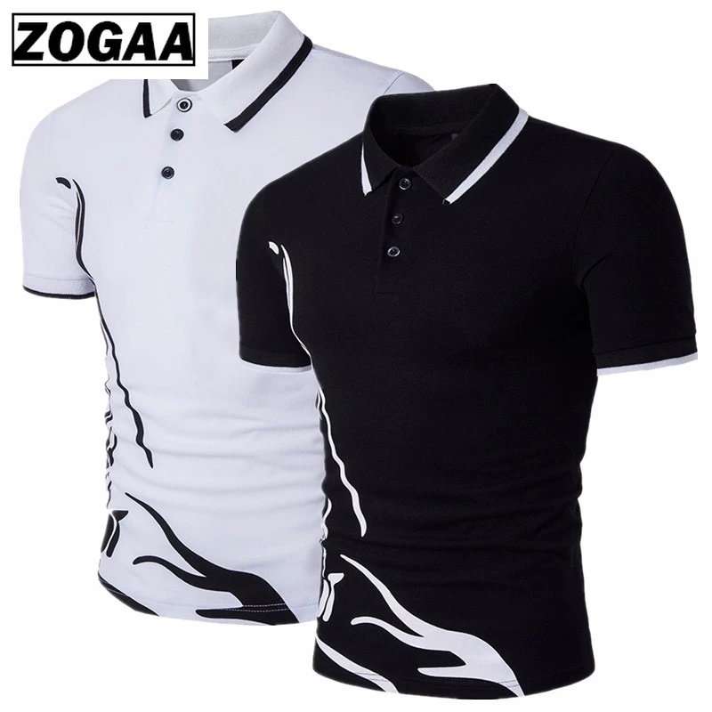 

ZOGAA Men Polo shirt short sleeve Casual Cotton Solid Anti-shrink Men Polo Short Sleeve polos para hombre mens polo shirt