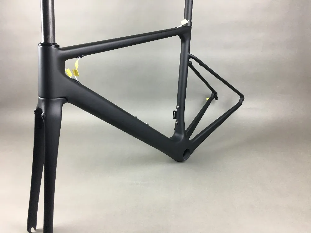 Excellent 2019 new arrival direct mount brake T1100 full matte nice marble weaves carbon road frame:frameset+fork+seatpost+headset+clmap 59