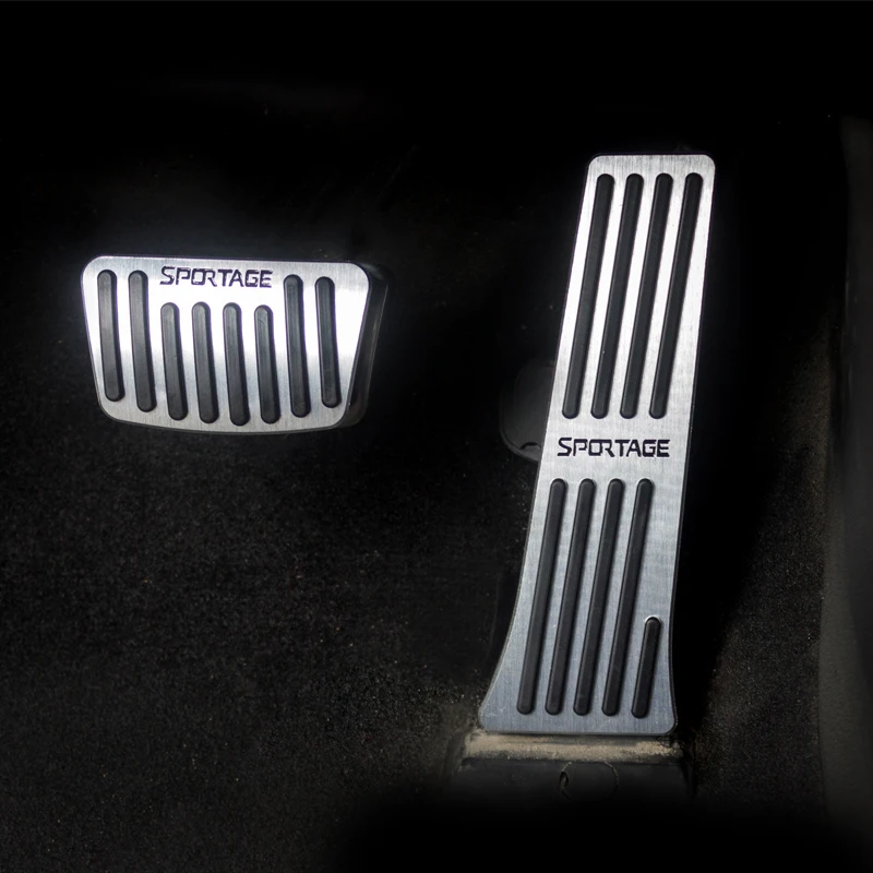 Алюминиевый автомобильный тормоз ножная педаль акселератор отдыха покрытия для педалей Нескользящие Коврик для Kia Sportage 4 аксессуары