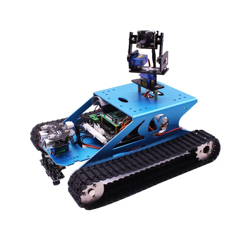 US $141.17 Yahboom Smart Car G1 Smart Tank Robot Kit Rc Car With Wifi Camera For Raspberry Pi 4b3b