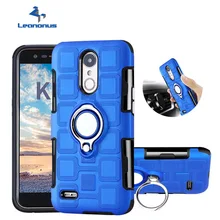 

Hybrid Armor Case With Finger Ring for LG K4 K8 K10 2017 Q6 Plus Q8 Q6 Mini Car Magnetic Suction Bracket Back Cover for LG Q6 Q8