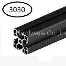 Black Aluminum Profile Aluminum Extrusion Profile 3030 30*30 for Haribo Edition prusa I3 MK2 3D printer