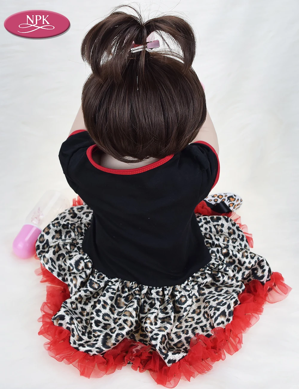 NPK 57CM Full SIlicone Body Girls Reborn Baby Doll Toys Lifelike Princess Newborn Babies Girl Fashion Dolls Bebe Reborn Bonecas (7)