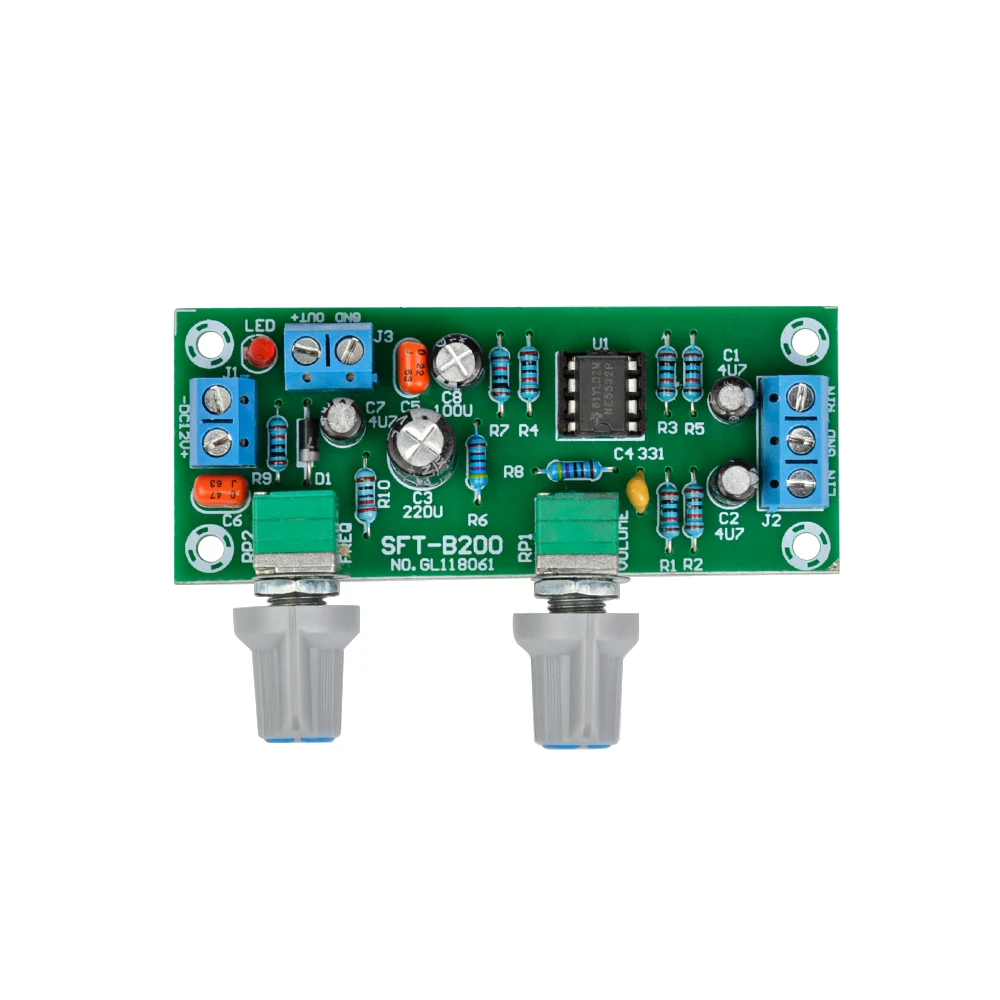 AIYIMA Hi Fi фильтр DC 12 в 24 низкочастотный NE5532 басовый тон сабвуфер предусилитель