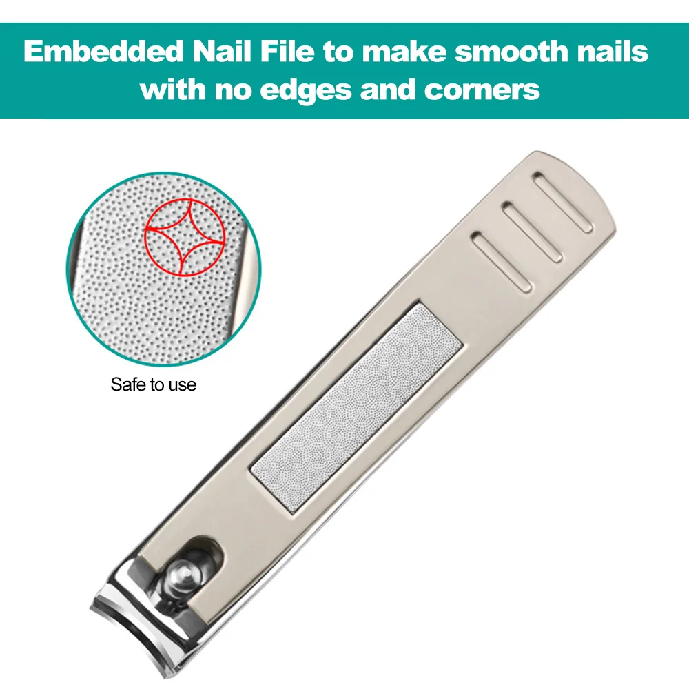 3PCS Nail Cutter Trimmer Set Nail Clipper Set Sharp Stainless Steel Nail Clipper Toenail Manicure Tools Nail Clipper Set