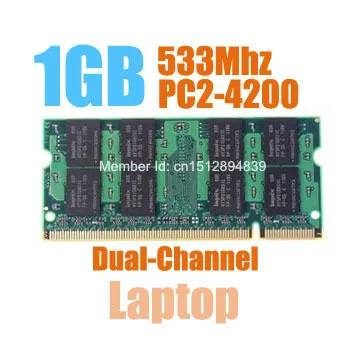 

MLLSE New Sealed SODIMM DDR2 533Mhz 1GB PC2-4300 memory for Laptop RAM,good quality!compatible with all motherboard!