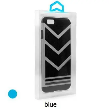 20 шт. пустой пластиковая упаковка коробка для чехол для iPhone 8 8 плюс Розничная прозрачная посылка - Цвет: blue