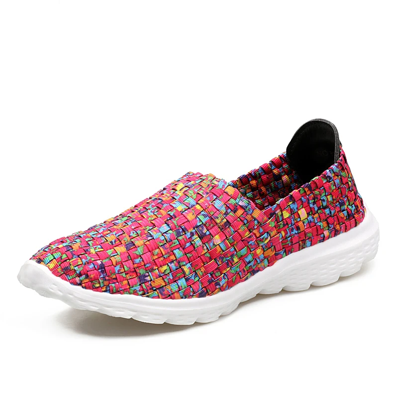woven womens flats