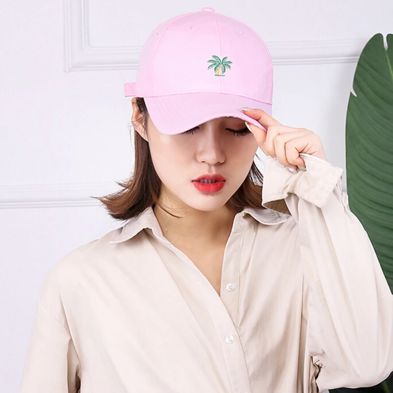 Хлопок унисекс для женщин и мужчин Snapback хип хоп шляпа кокосовое дерево вышитые хлопковые шляпы летняя бейсболка Мужская s шляпа