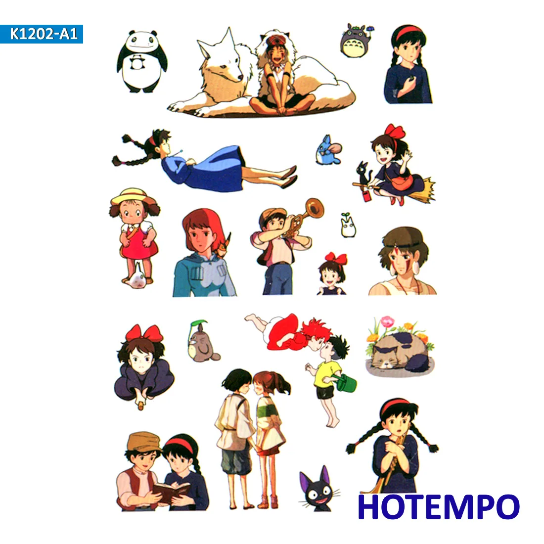 Miyazaki Hayao Anime My Neighbor Totoro Girl's delivery service Cute Stickers for Scrapbooking Stationery Pegatinas Stickers Miyazaki Hayao Anime My Neighbor Totoro Girl's delivery service Cute Stickers for Scrapbooking Stationery Pegatinas Stickers
