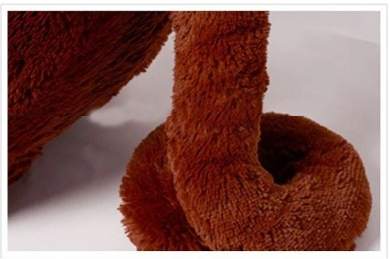 Dorimytrader Cute Animal Gorilla Plush Toy Doll Giant Long-armed Monkey Hug Monkey Dolls Pillow for Child Toys Boyfriend Birthday Gift 43inch 110cm DY50523 (8)