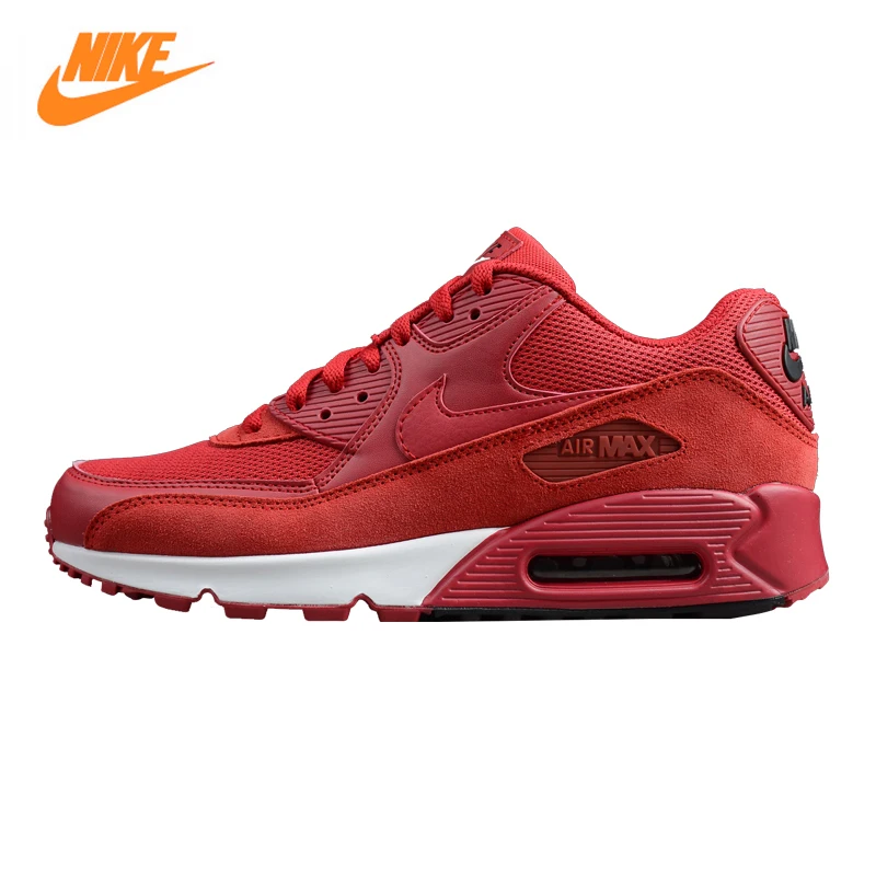 

Nike Air Max 90 Essential Men's Running Shoes, Red, Non-slip Abrasion Resistant Breathable Heightened 537384 604