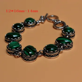 

Fashion Ethnic Bohemian Bracelets & Bangles For Women Natural stone Malachite Beach Boho Adjustable Bracelets