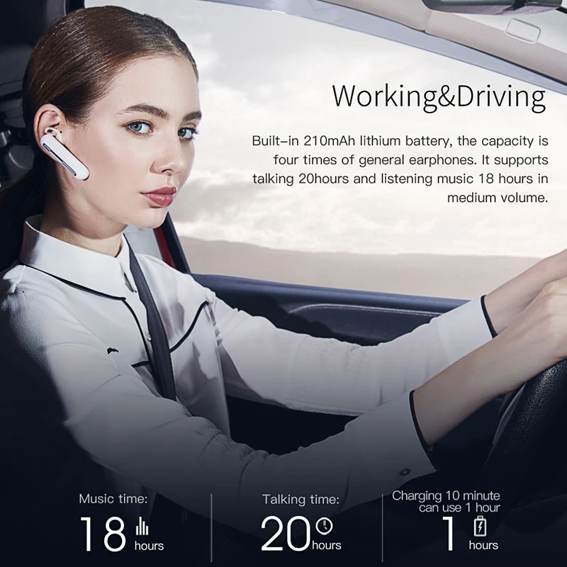 2017 QCY Q30 бизнес беспроводные наушники Bluetooth V4.2 с двойным микрофон Громкая связь