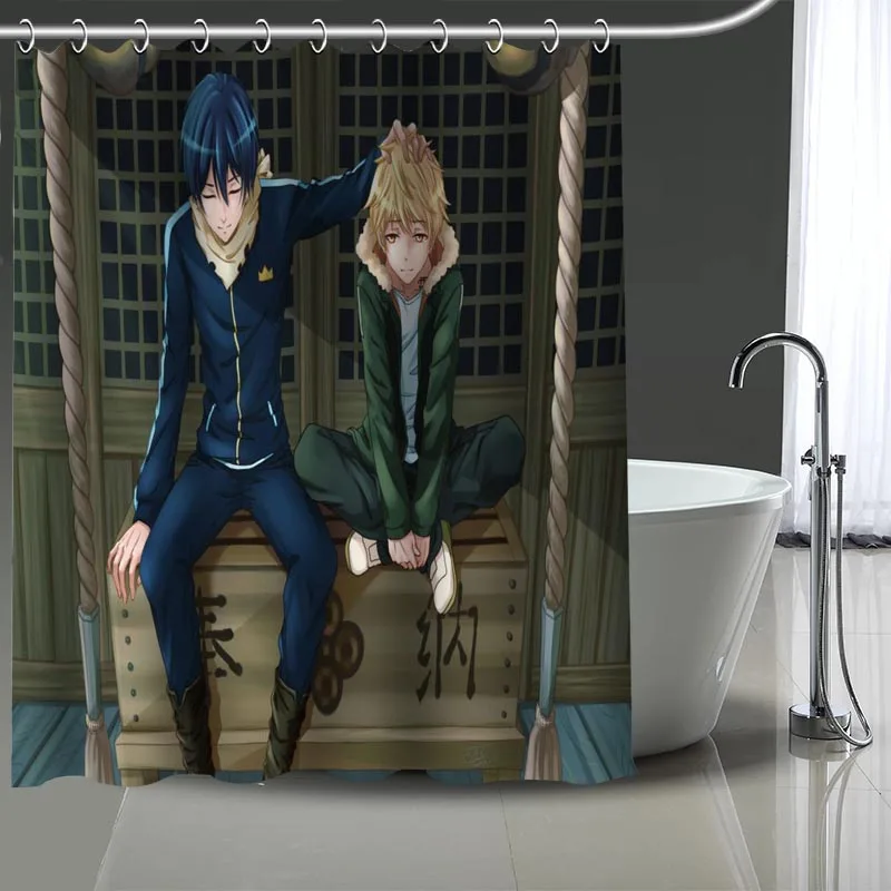 Пользовательские Noragami занавеска для душа с принтом для ванны водонепроницаемый из полиэстера моющиеся Тапочки для ванной настенный Декор шторы с крючками - Цвет: 13