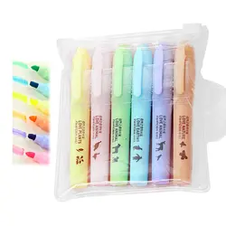 2019 Горячие 6 шт./компл. конфеты цветной маркер ручка для записной книжки флуоресцентный маркер линии