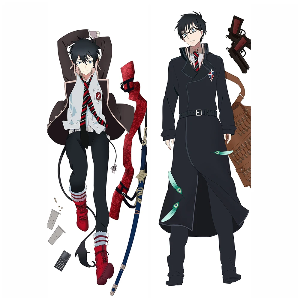 

September update Anime BLUE EXORCIST okumura rin & Okumura Yukio Dakimakura throw pillow case hugging Body pillowcase